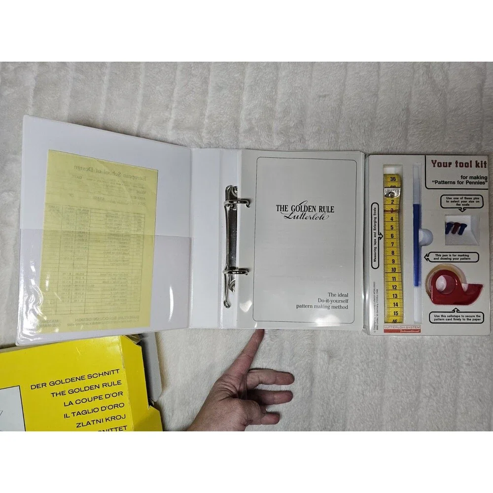 Lutterloh System International Golden Rule 2-Ring Binder MCM LXXIV